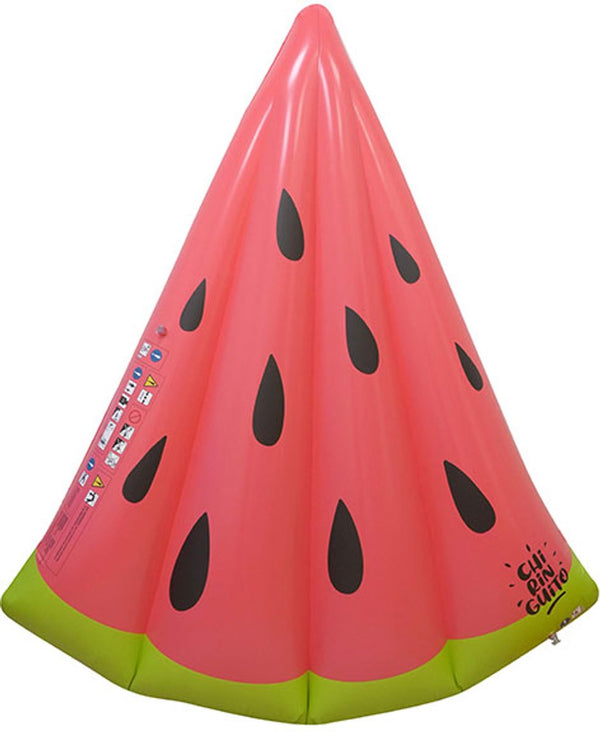 Swim essentials - luchtbed - fruitvorm - 150 x 120 cm - rood groen