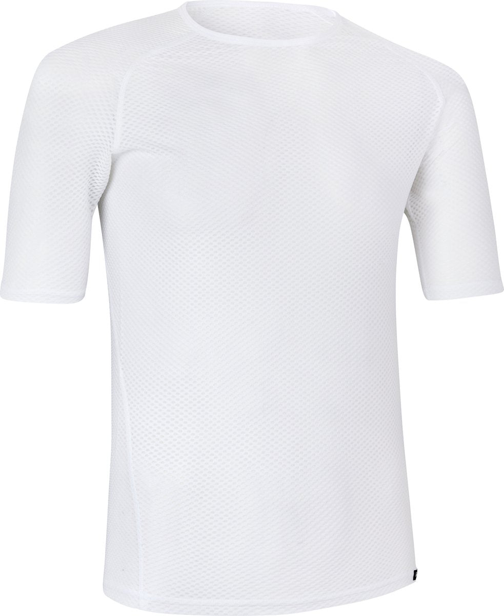 Gripgrab - ultralight mesh korte mouw base layer zomer fiets ondershirt polygiene zweethemd - wit - heren - maat m