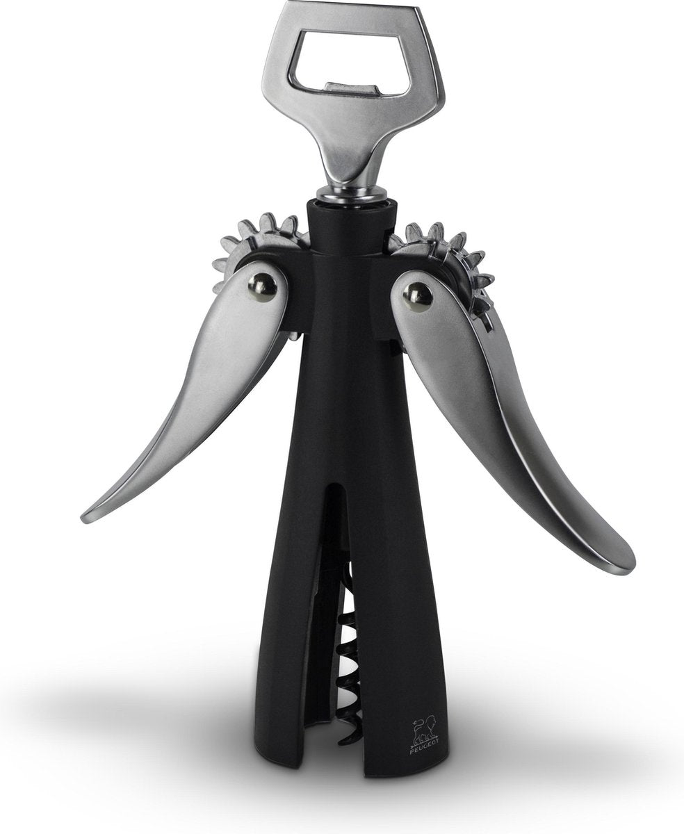 Peugeot souverain kurkentrekker 20 cm - zwart - dubbele hefboom