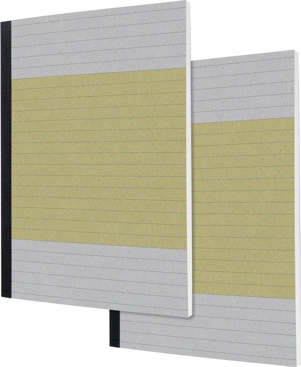 Sigel quicknote sn100 notitieboek gelinieerd geel aantal pagina's: 100 din a5