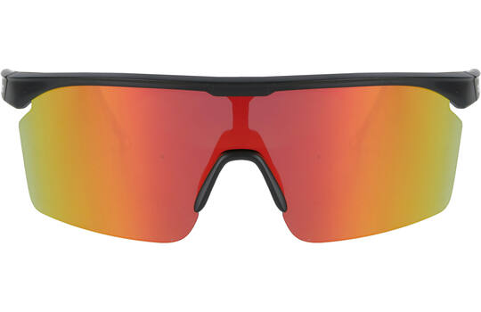 Trivio - fietsbril noa zwart revo rood met extra transparante lens