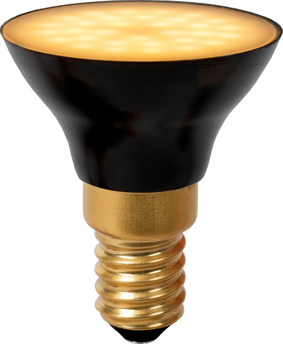 Lucide g45 - led lamp - ø 4,3 cm - led 3 stepdim - e14 - 1x5w 2700k - zwart