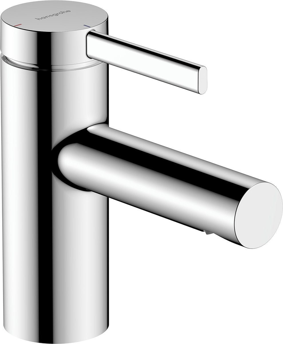 Hansgrohe - zesis s - wastafelmengkraan - ééngreeps bediening - coolstart energiebesparend - push-open afvoer - 70mm maat - chroom
