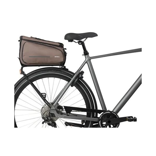 Basil gepäckträgertasche move trunkbag move velcr tape fastening brown