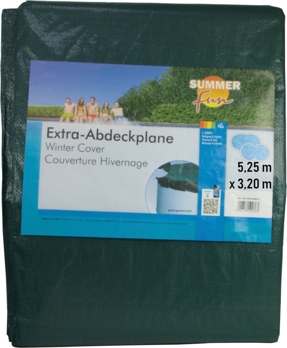 Summer fun summer - fun - winterzwembadhoes - ovaal - 525 - cm - pvc - groen