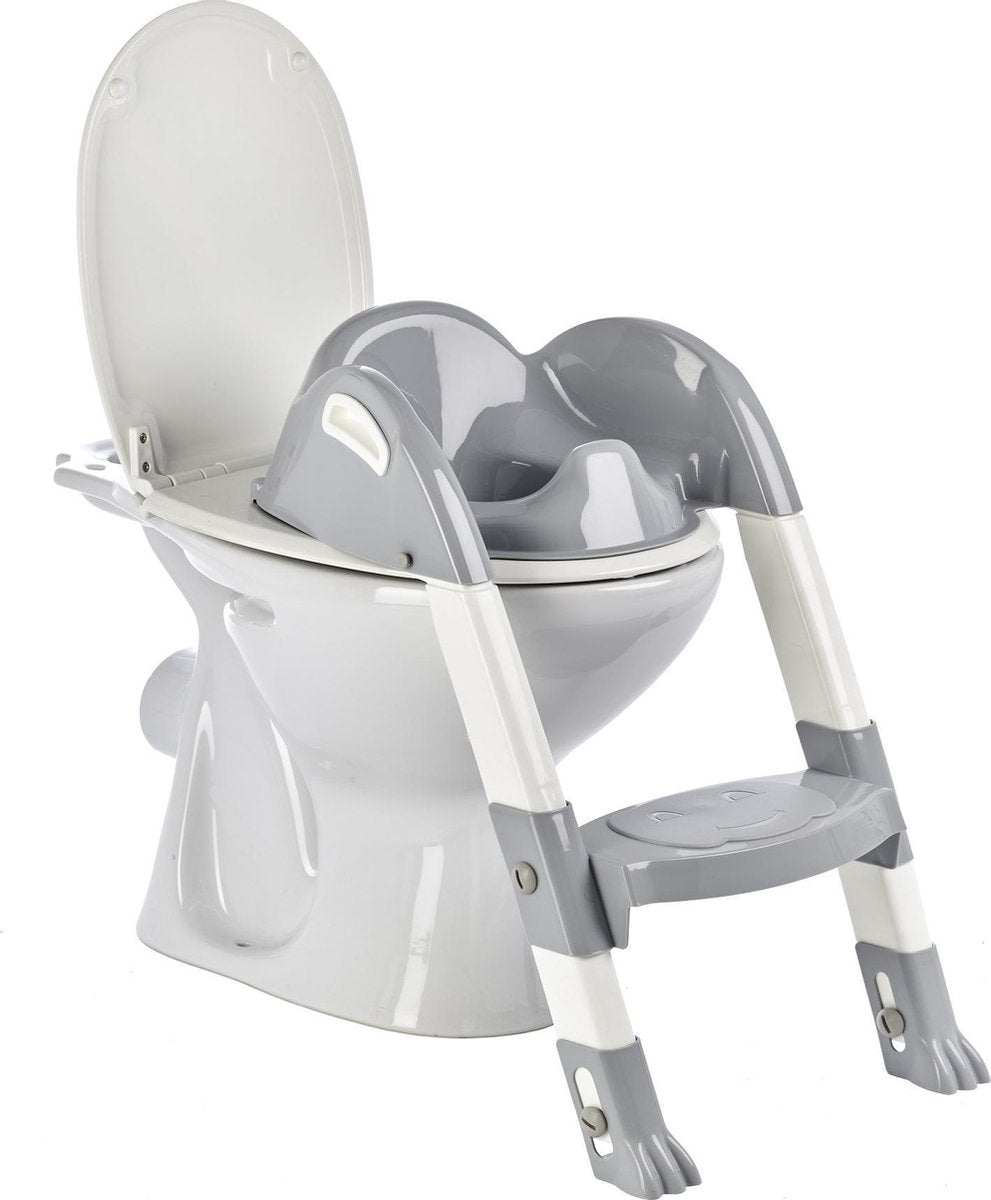 Konges sløjd thermobaby wc verkleiner met trapje kiddyloo grijs