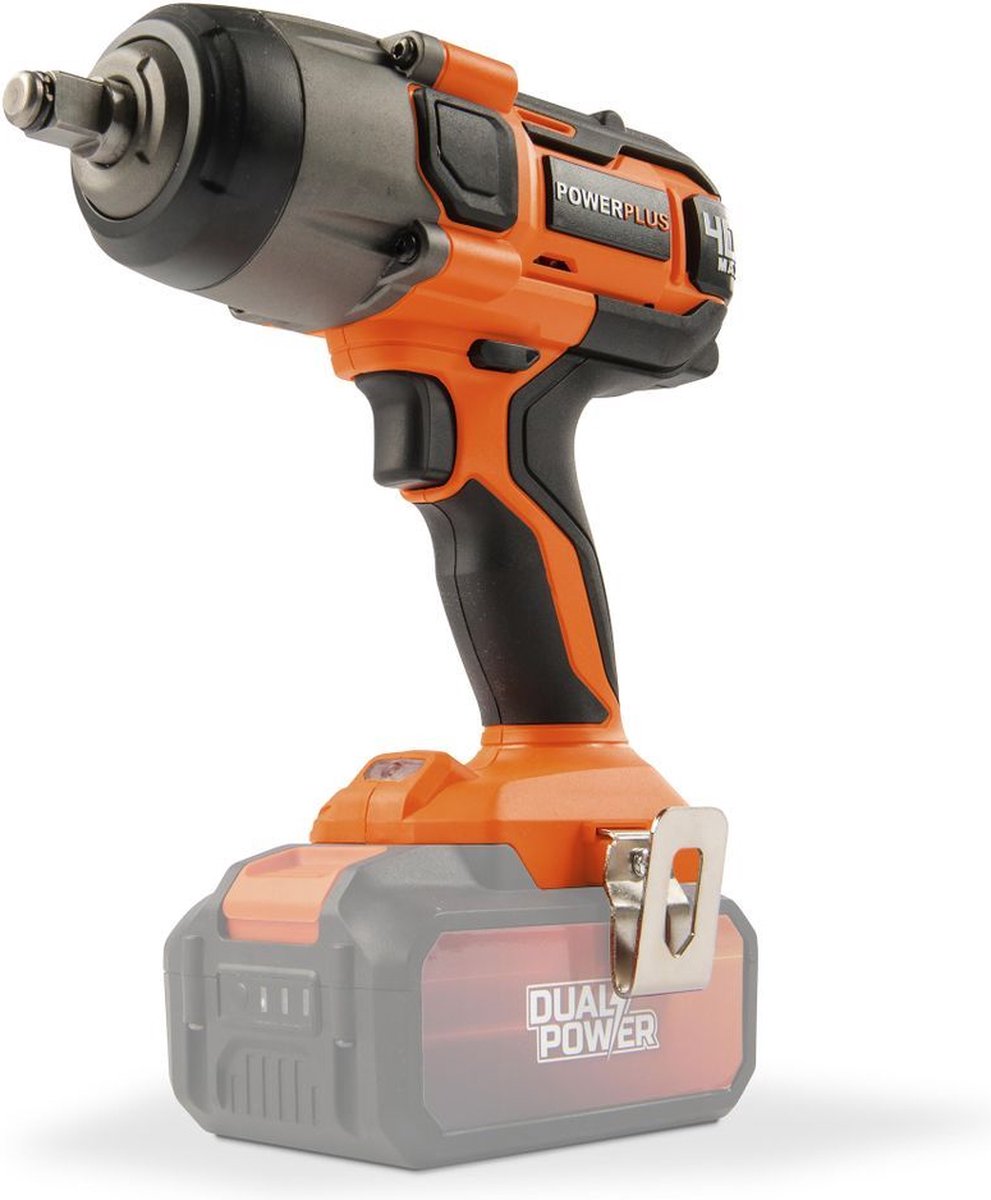 Powerplus dual power powdp20400 slagmoersleutel 40v li-ion zonder batterij