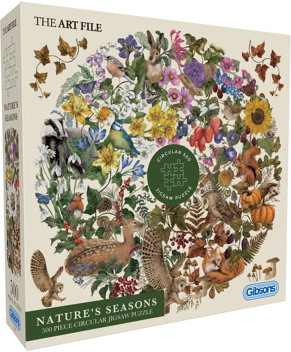 Gibsons - de natuur haar seizoenen ( nature's seasons ) - the art file - 500xl stukjes - 49×49cm - legpuzzel voor volwassenen