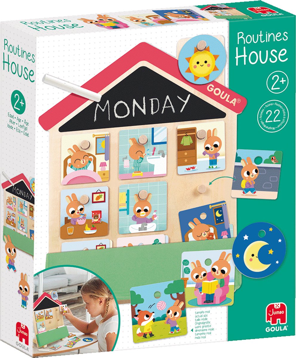 Jumbo routines huis educatief houten spel