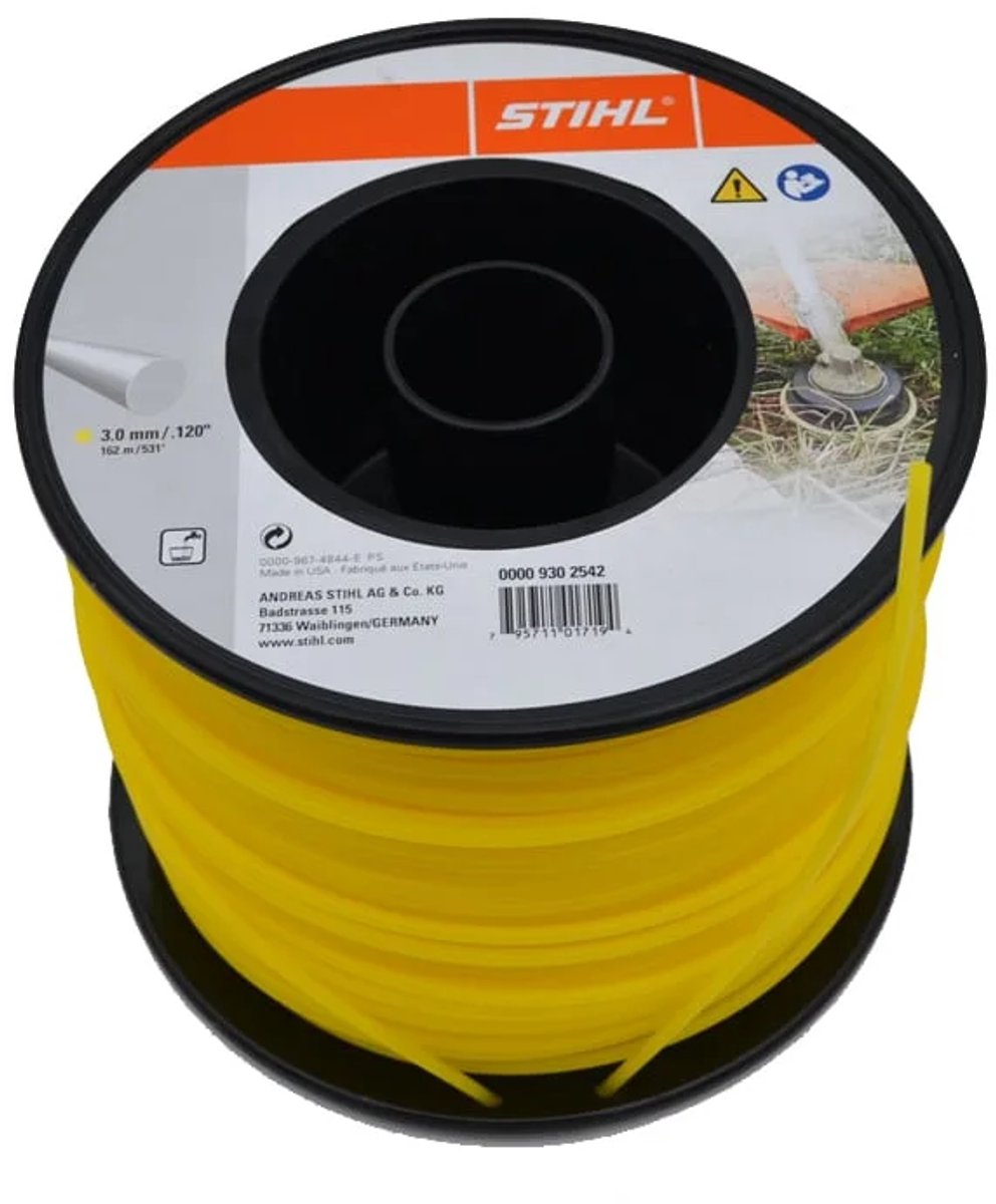 Stihl accessoires ronde maaidraad op rol | ø 3,0 x 162 m | geel - 00009302542