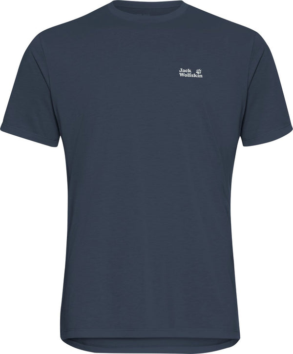 Jack wolfskin vonnan graphic t m heren outdoorshirt-midnight sky