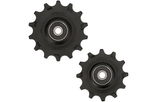 Trivio - derailleurwieltjes 12 14t chromo lagers