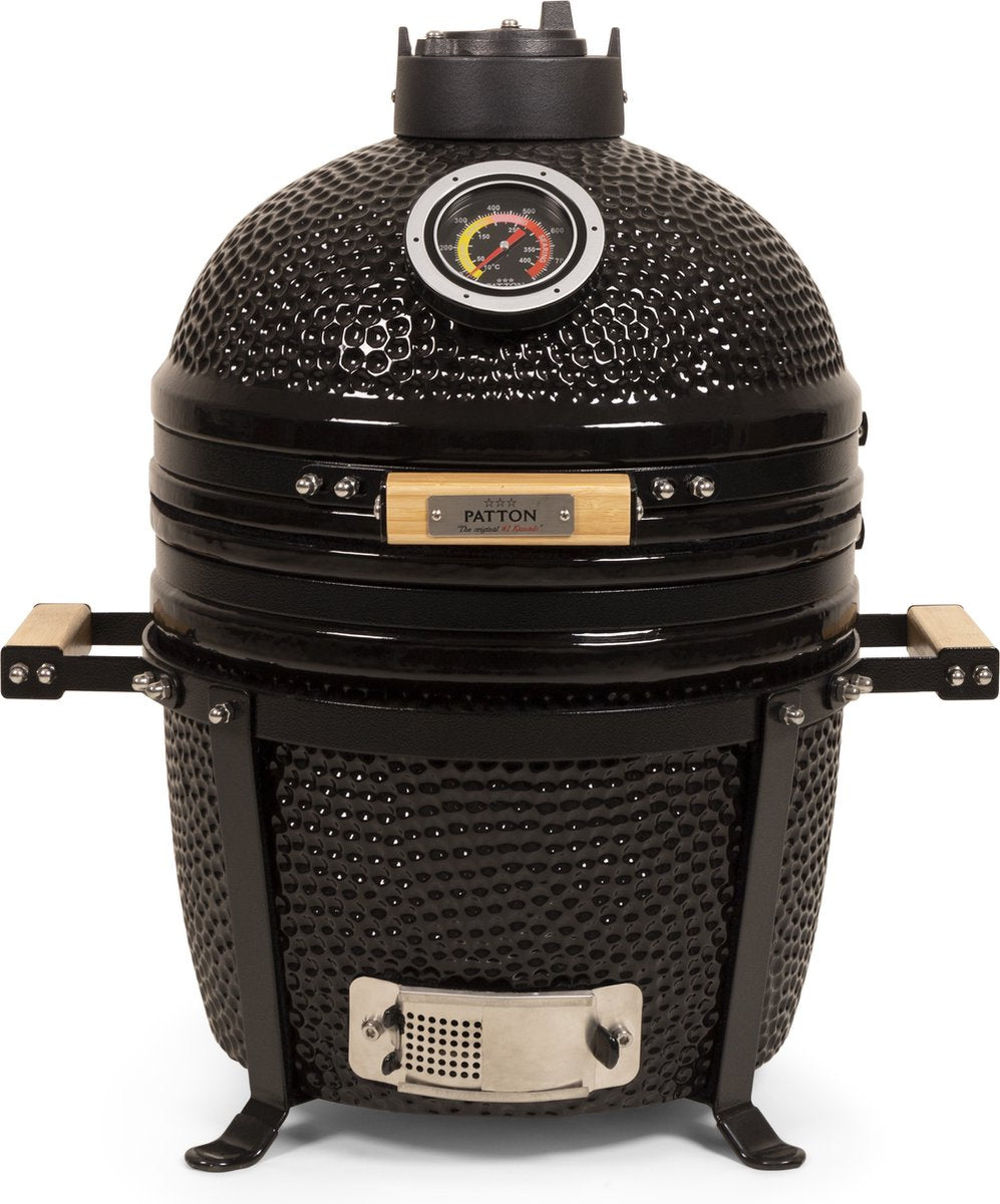 Patton premium kamado 15 table chef - medium - ø33,5 cm - zwart