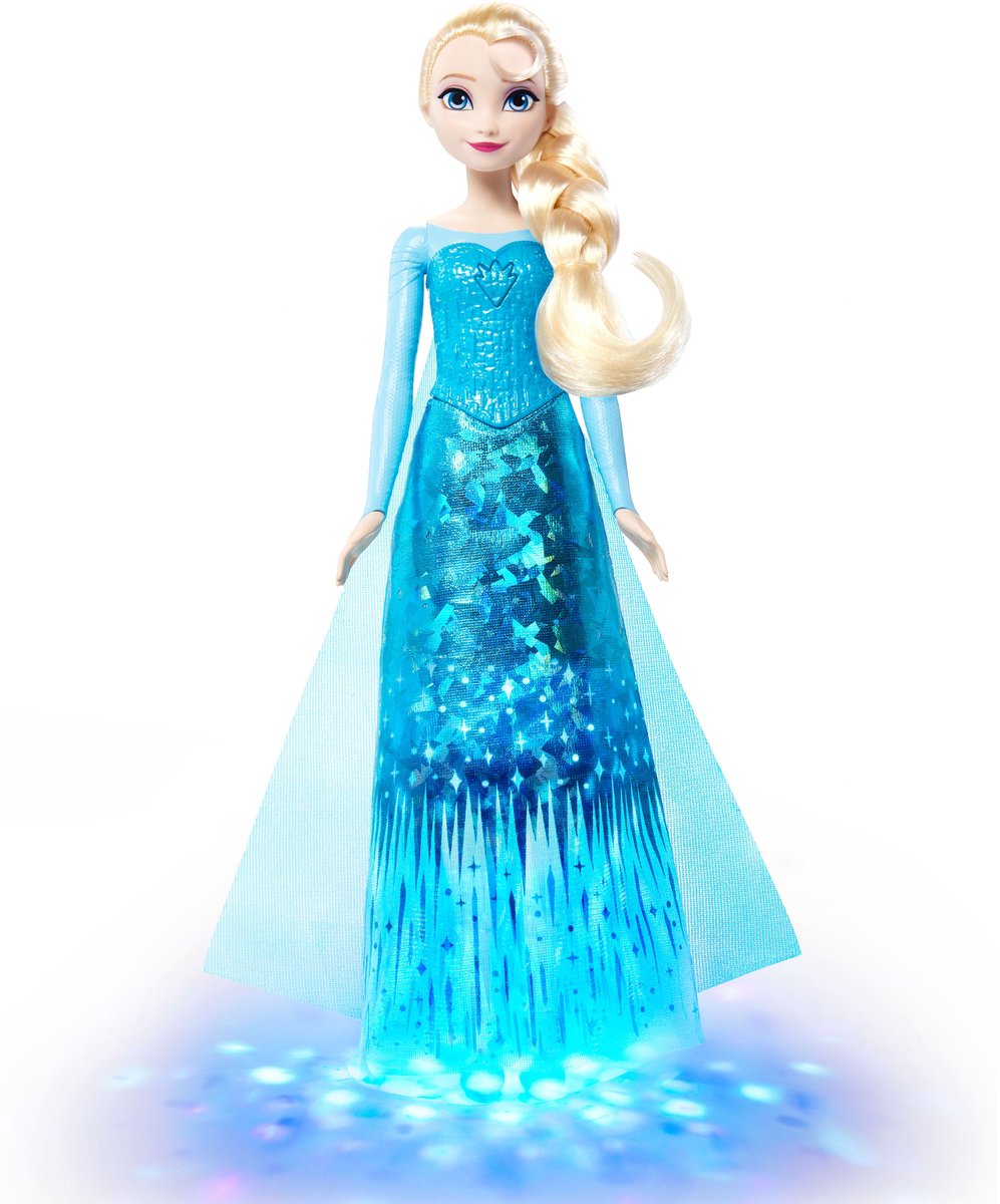 Mattel disney frozen zingende elsa modepop met lichtjes en muziek - zingt 'let it go' in 4 talen