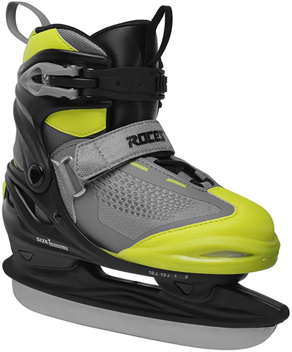 Roces – moody ice x boy – verstelbare schaatsen – schaatsen kinderen – zwart groen – extra enkelsteun comfort fit – maat 30-35