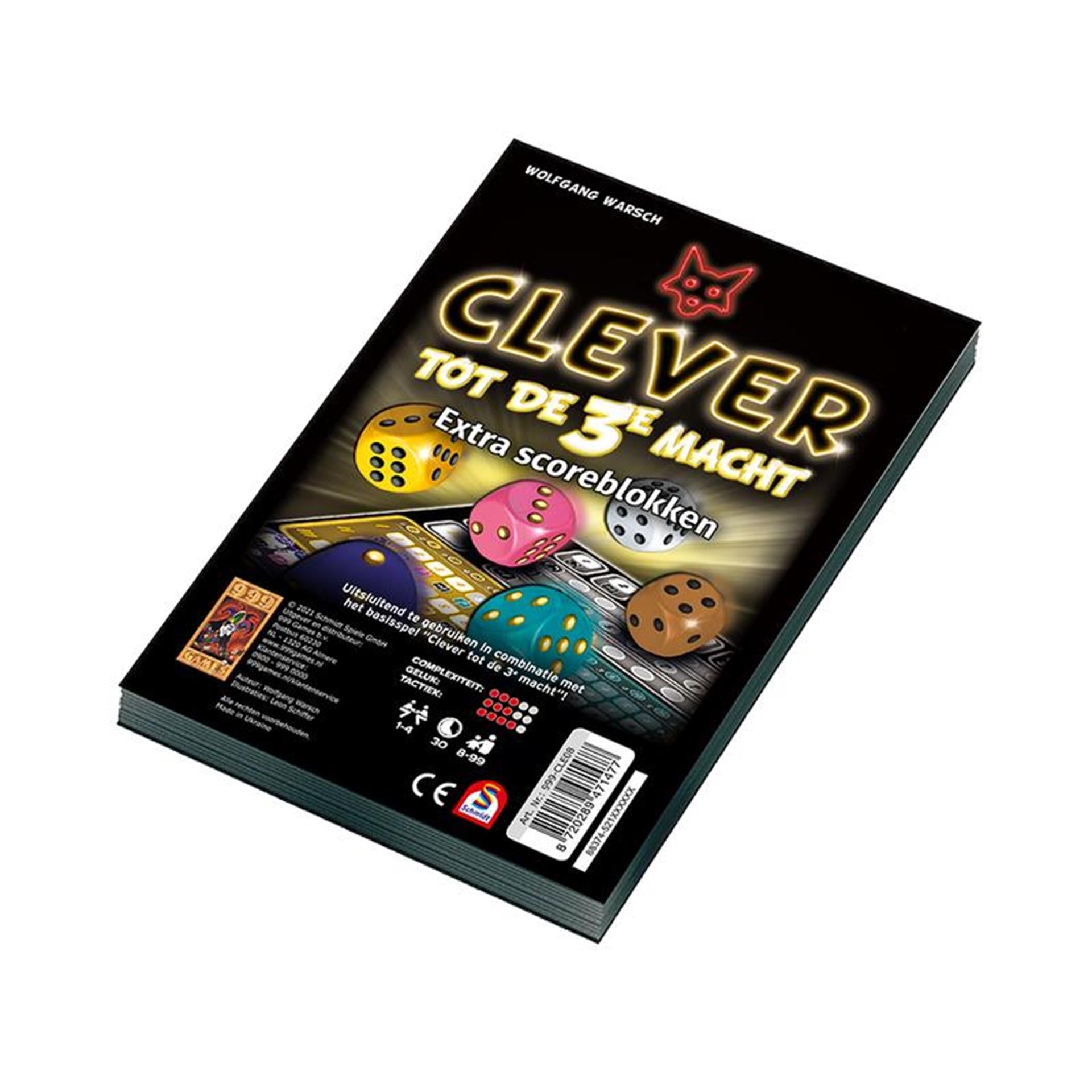 999Games Scoreblokken Slim tot de 3e Macht, 2e.