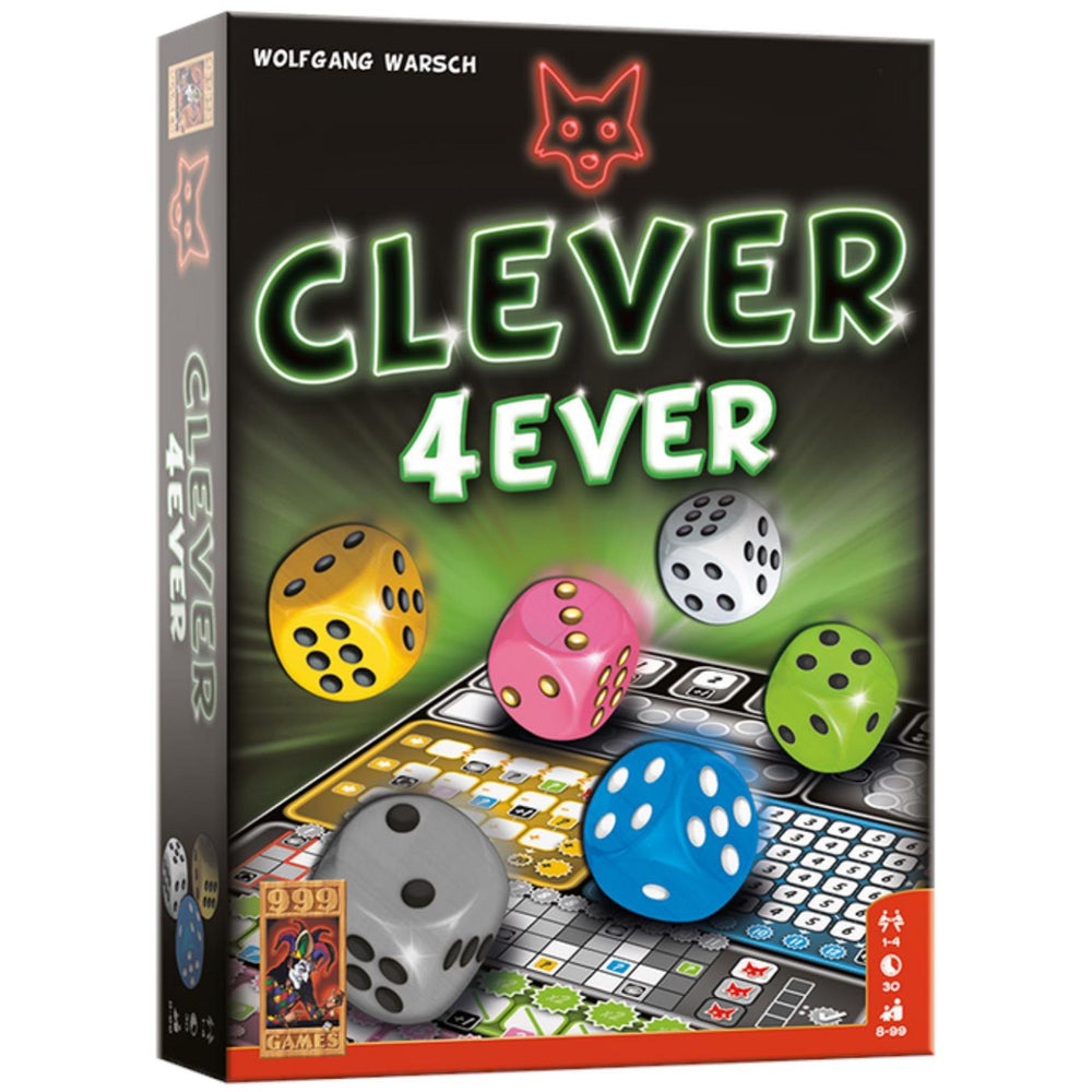 999games 999 games clever 4ever dobbelspel (nederlands, 1 - 4 spelers, 30 minuten, vanaf 8 jaar)