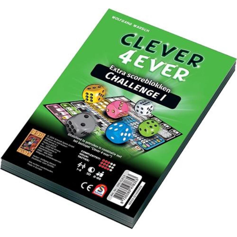 999games 999 games scoreblokken clever 4ever challenge, 2st.