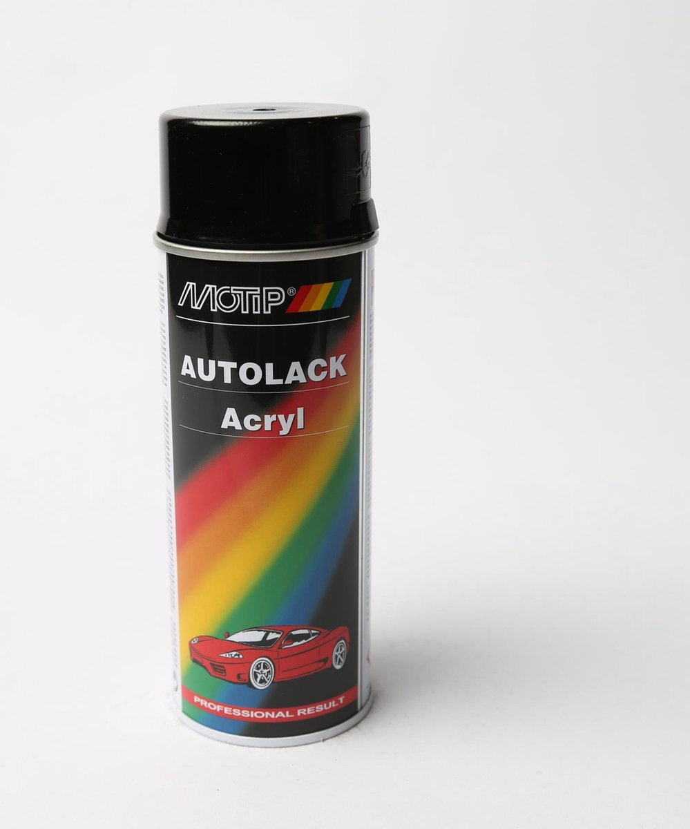 Motip 51019 - autolak spuitbus - zwart metallic - 400ml