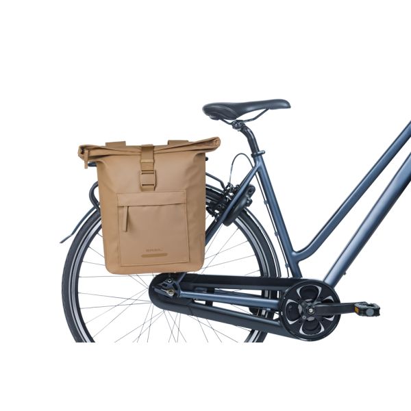 Basil b.v. dubbele fietstas basil brooklyn 41l 14 x 30 x 37 cm - zand