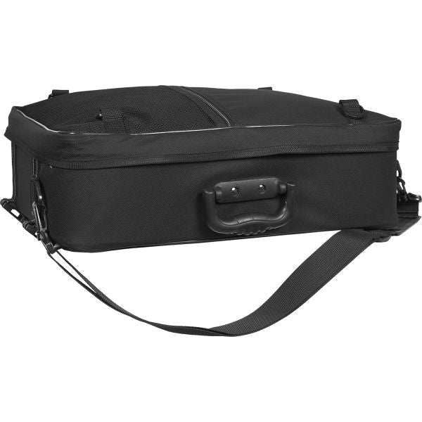 Greenlands dubbele fietstas touring 600d polyester 25 liter 35 x 47 x 15 cm - zwart met reflectie