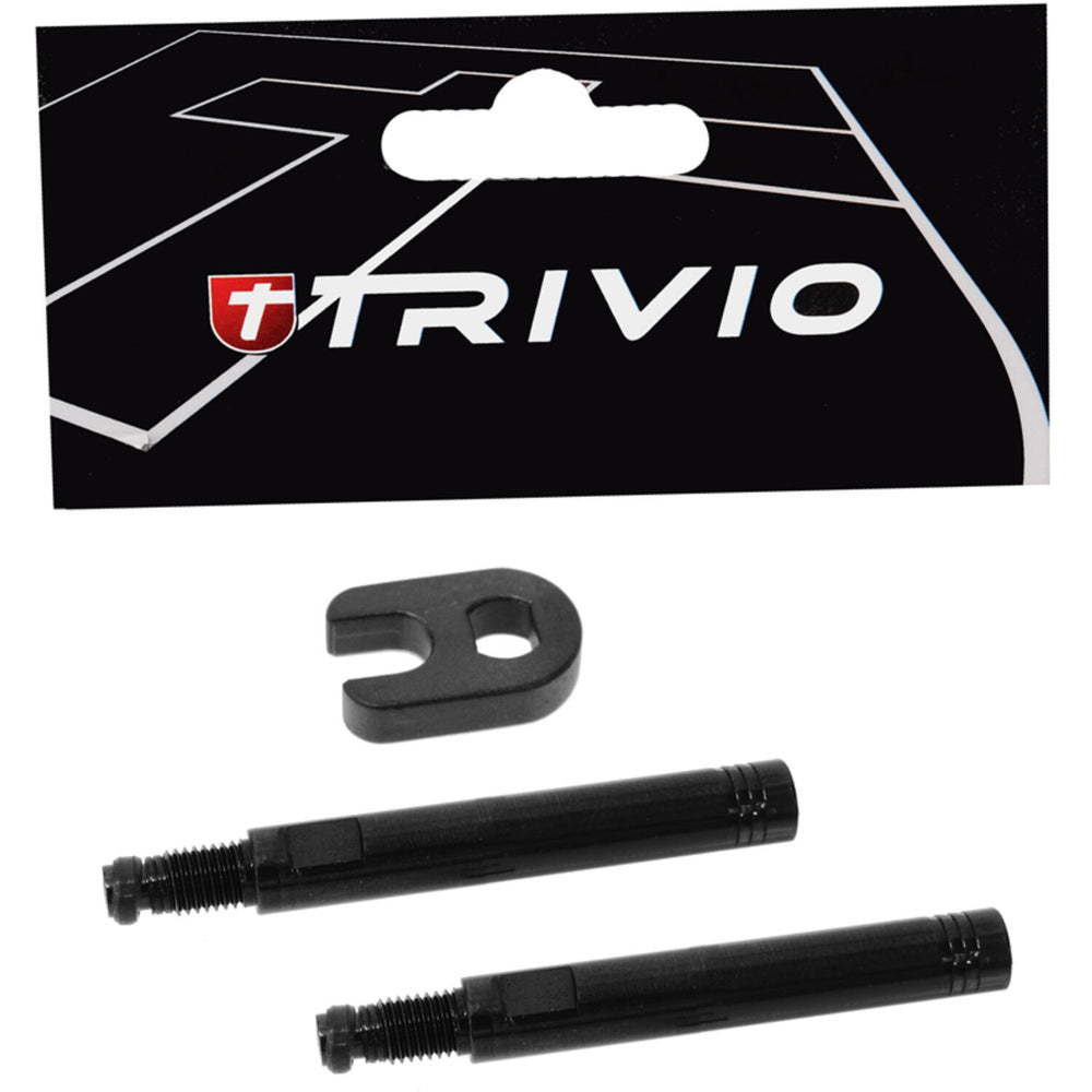 Trivio - ventielverlenger set zwart 40mm inclusief gereedschap