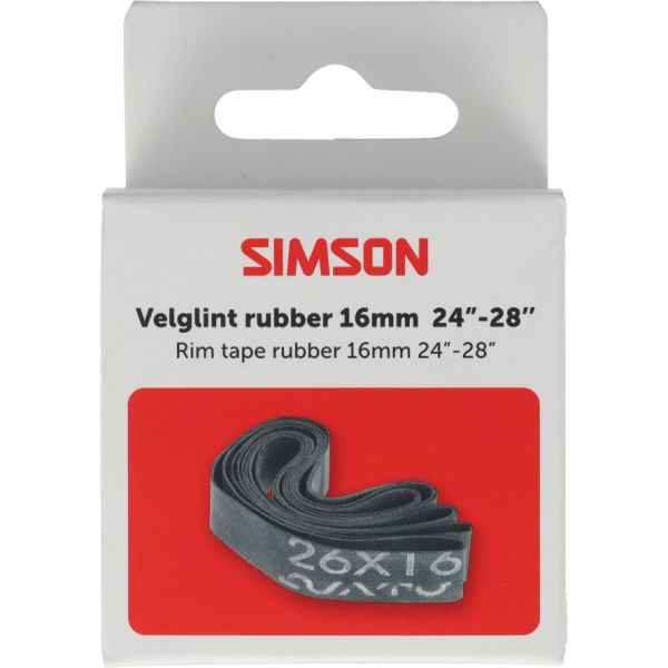 Simson velglintrubber 24 -28'' 16mm breed