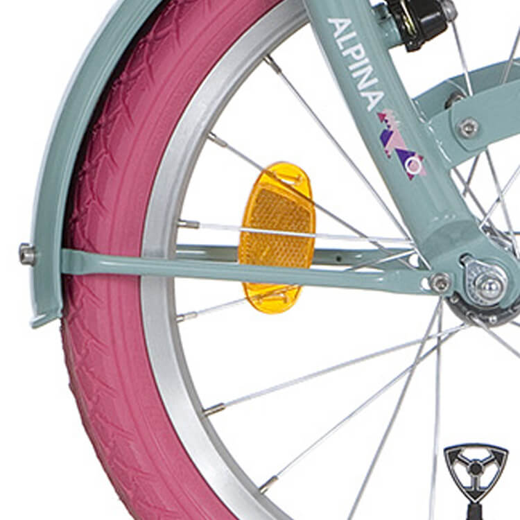 Alpina spatbordstang set 18 clubb zacht mint