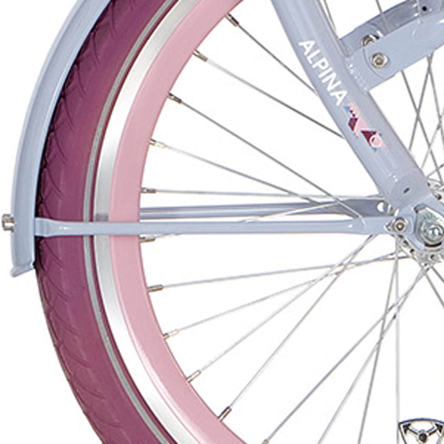 Alpina spatbordstang set 20 clubb lavendel