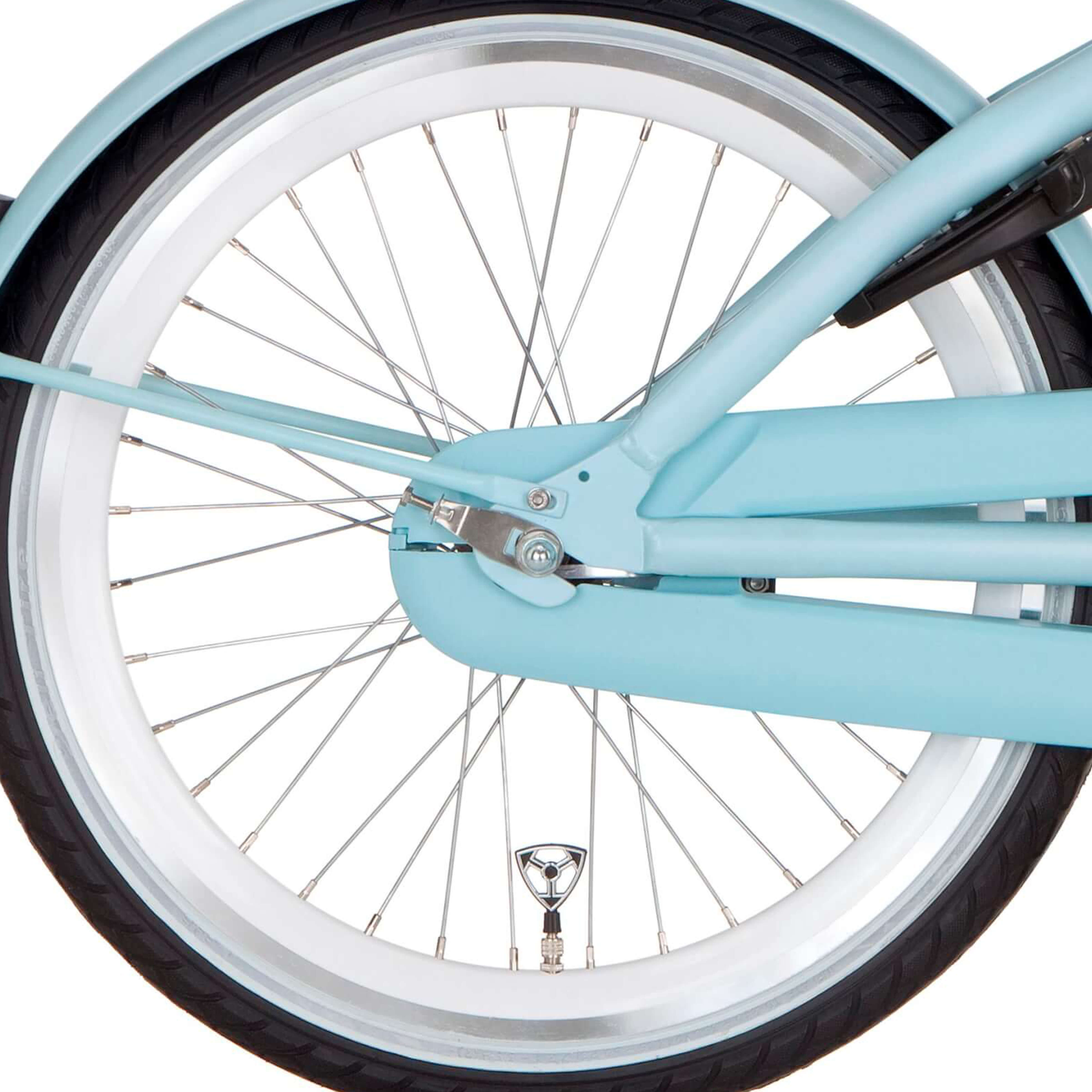 Alpina Achterwiel 20 remnaaf J19DB helder wit zink spk