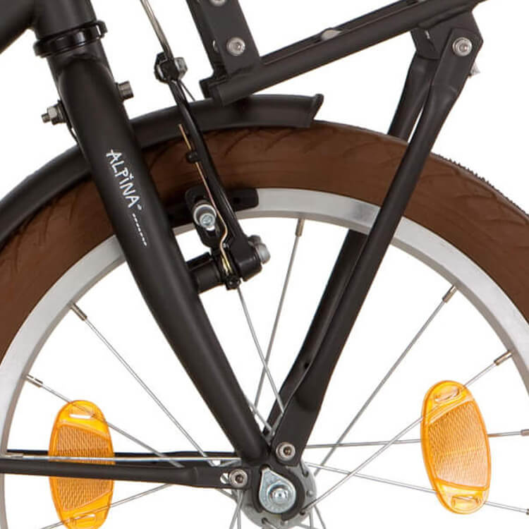 Alpina voorvork 16 Cargo J space zwart mat