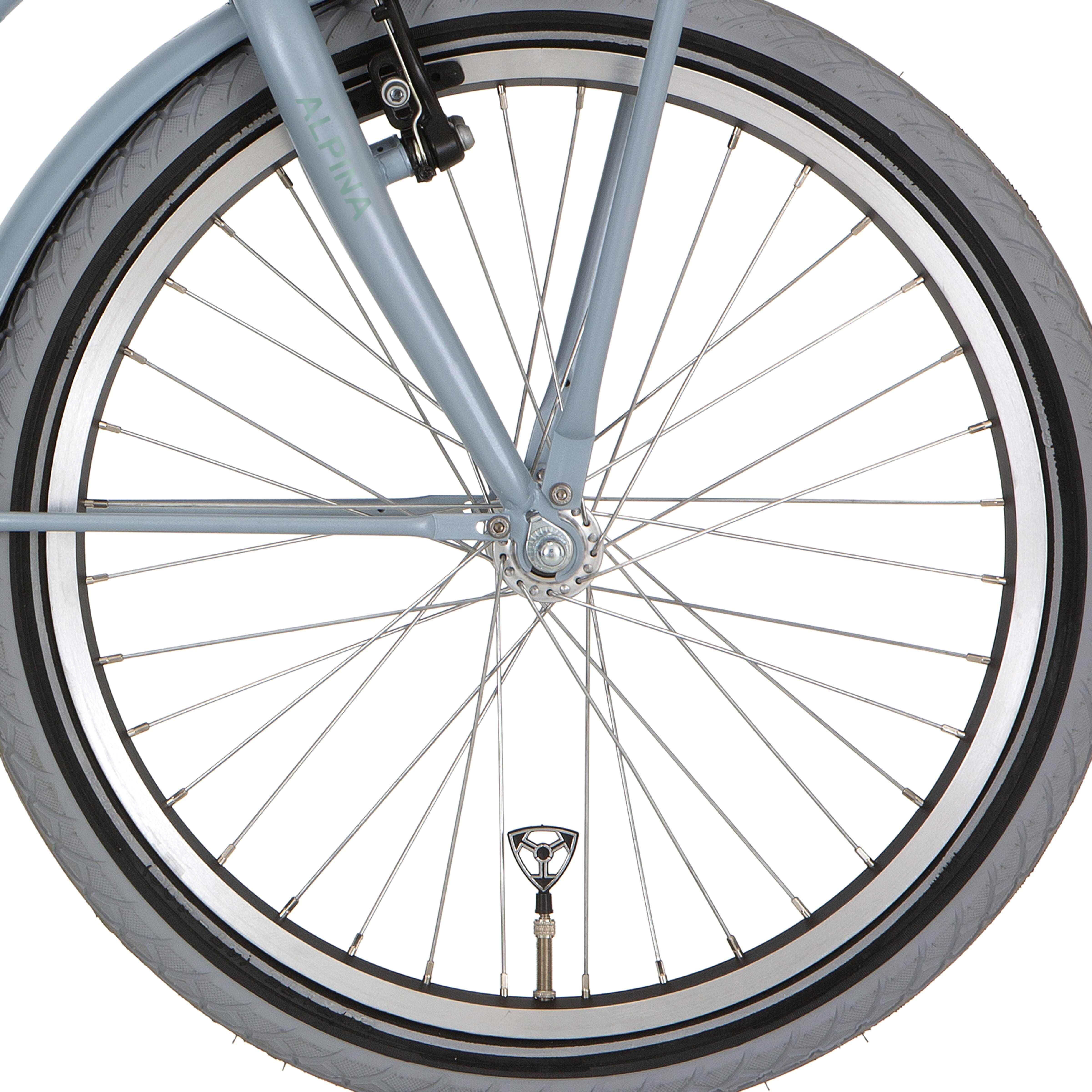 Alpina voorwiel 20 hlq-10a-1 zwart zink spk