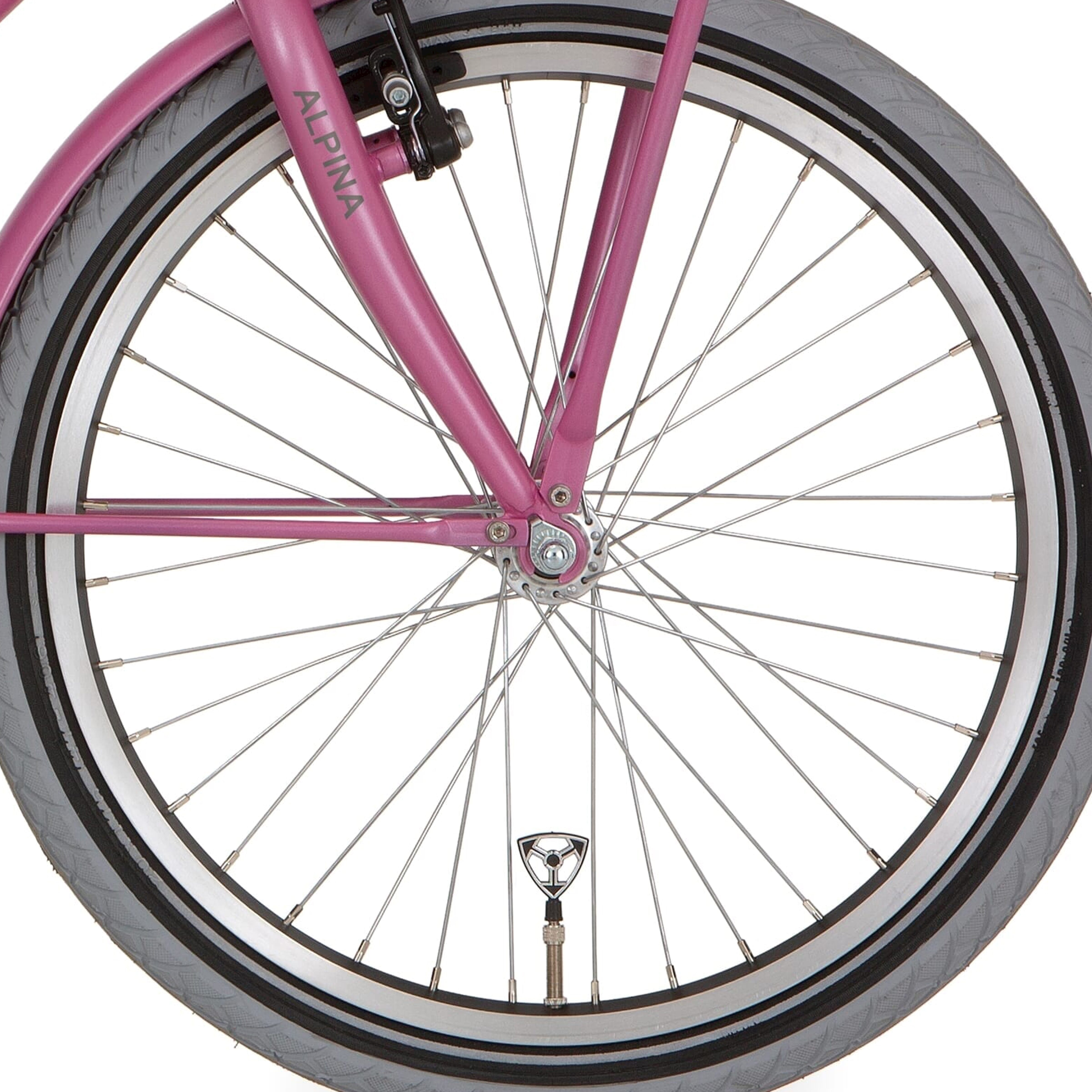 Alpina voorwiel 22 hlq-10a-1 zwart zink spk