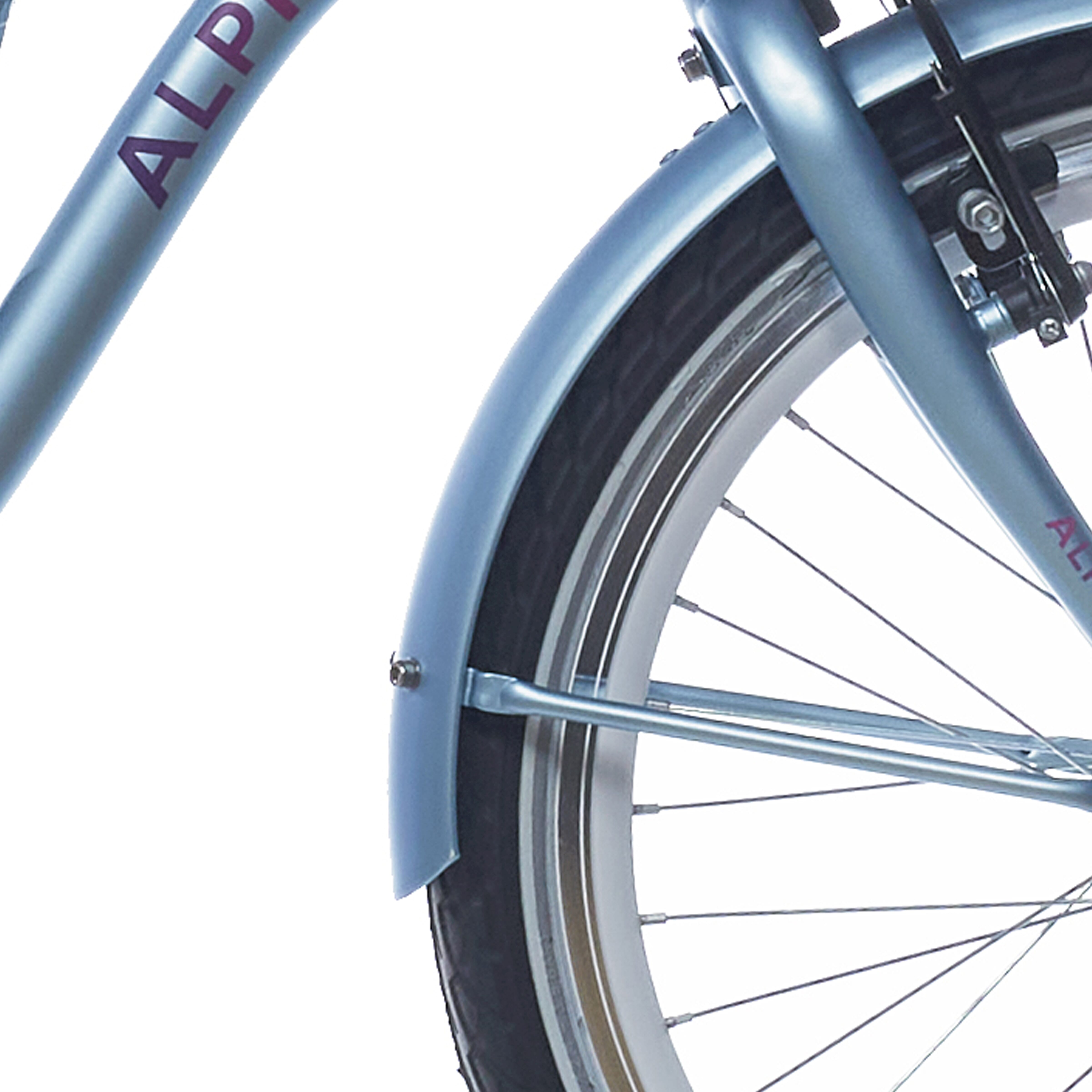 Alpina spatbordenset + stang 20 oceaan schemerblauw mat