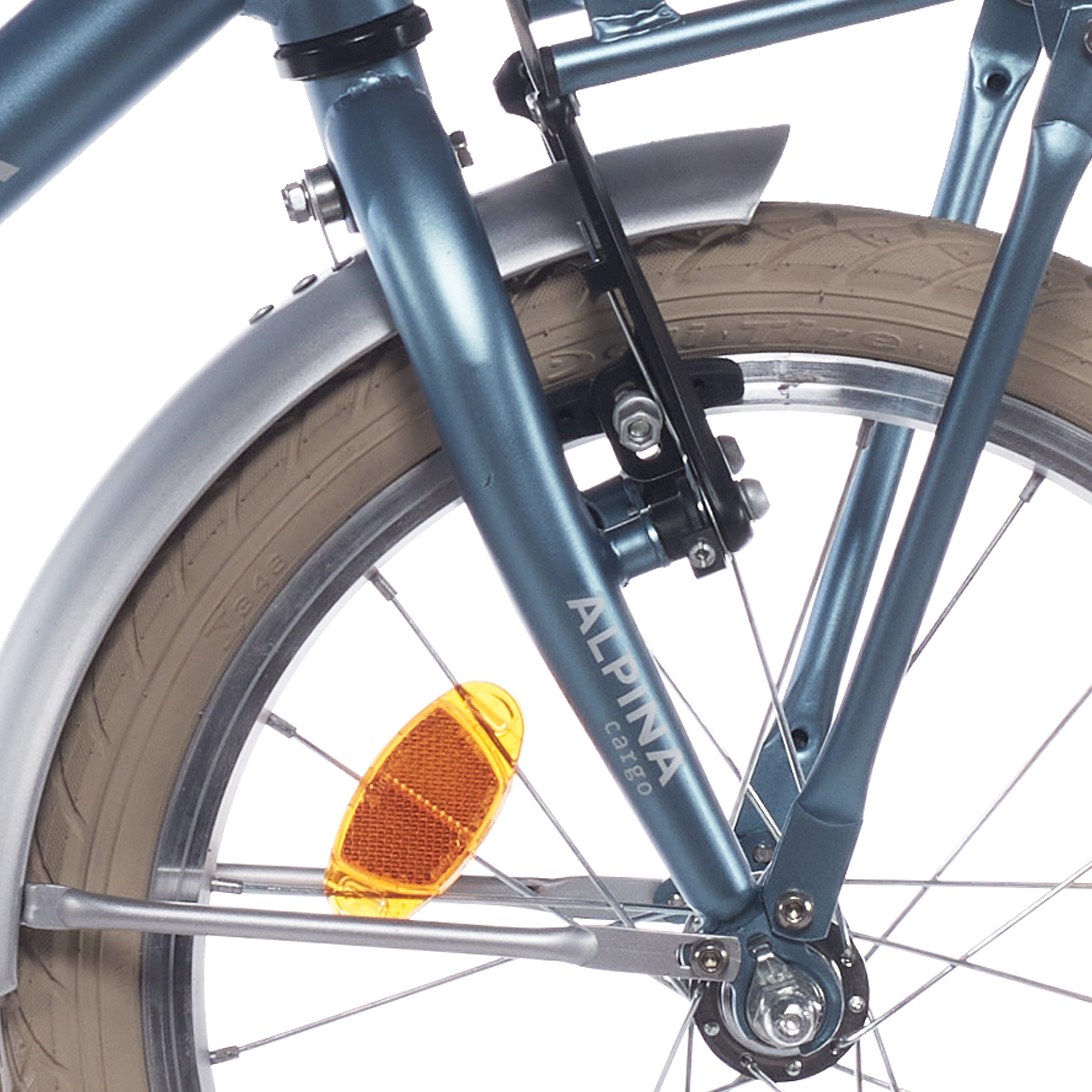 Alpina voorvork 18 Cargo staalblauw mat