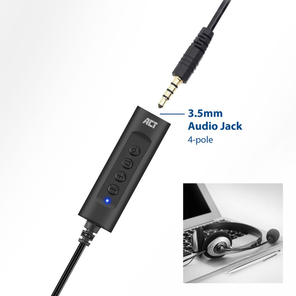 ACT Connectiviteit Connectiviteit USB-A externe geluidskaart