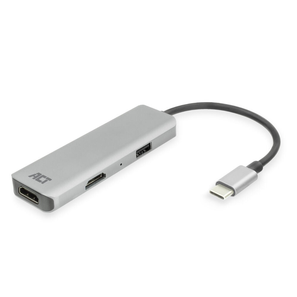 ACT Connectivity USB-C 4K multiport adapter voor 2 HDMI-schermen, U