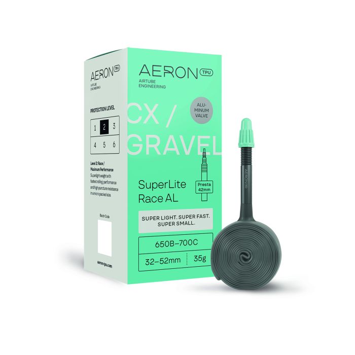 Aeron tpu aeron tpu cx gravel - superlite race al 32-52 presta valve 42 650b - 700c