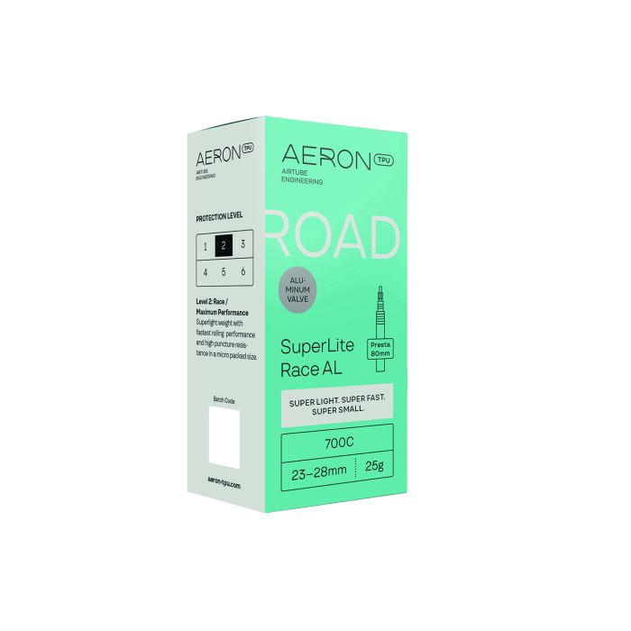 Aeron tpu aeron tpu road - superlite race al 23-28 presta valve 80 700c