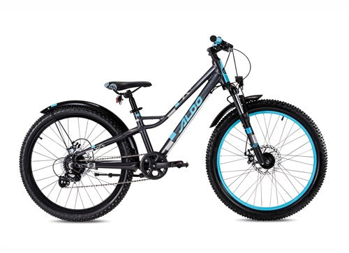Aldo 24 inch xride alu grijs blauw 8v naafdynamo schijfrem