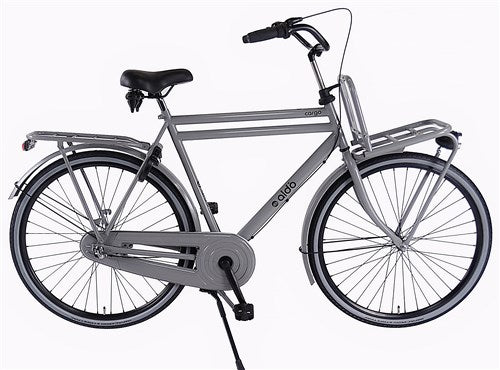 Aldo 28 inch opafiets cargo 3v 65cm nardo grijs