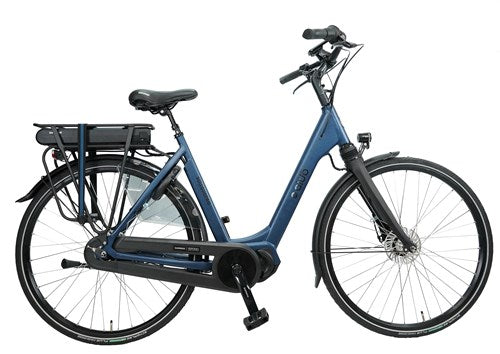 Aldo 28 inch e-bike sottovento 48cm azzuro blauw 418wh stappen