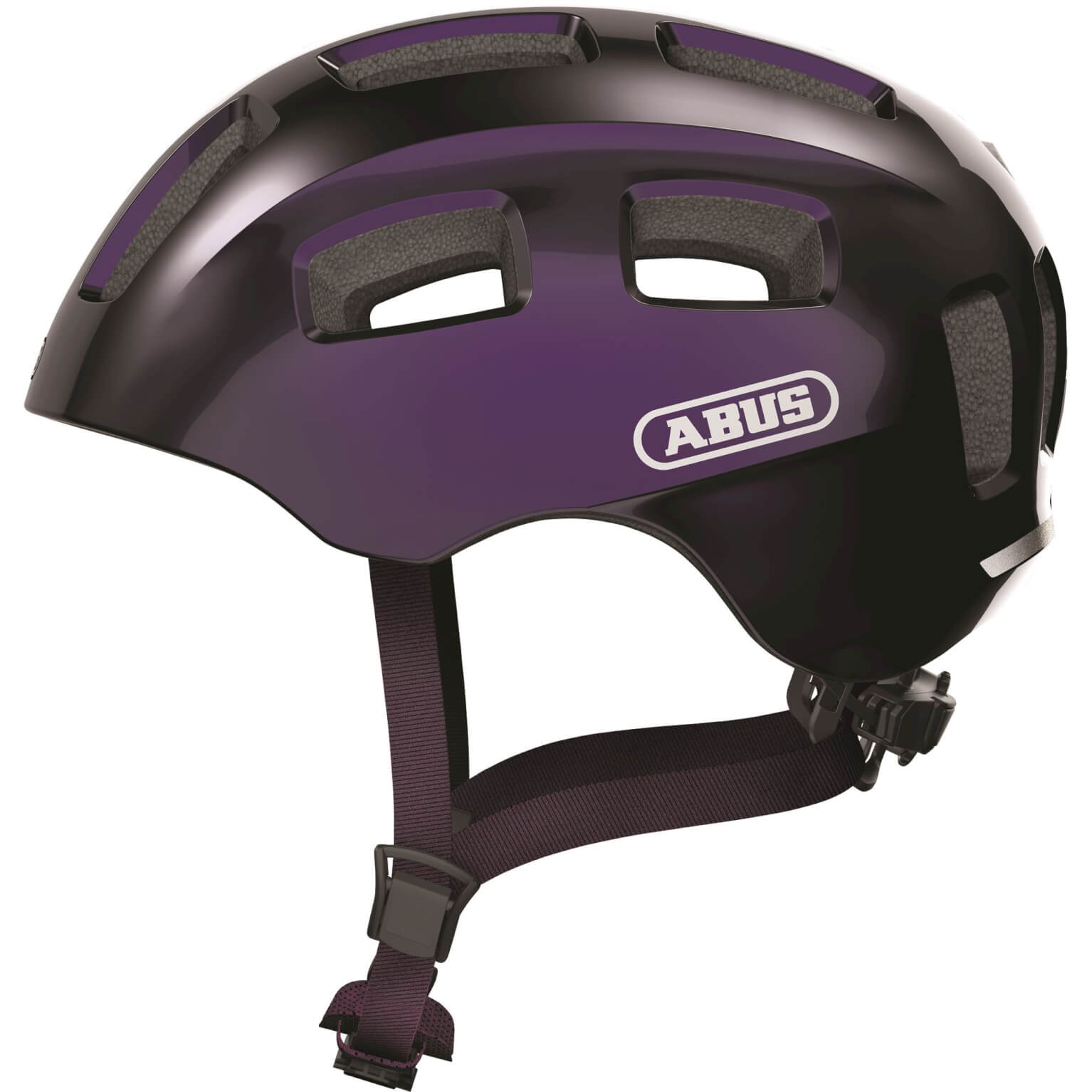 Abus Helm Youn-I 2.0 zwart violet S 48-54cm