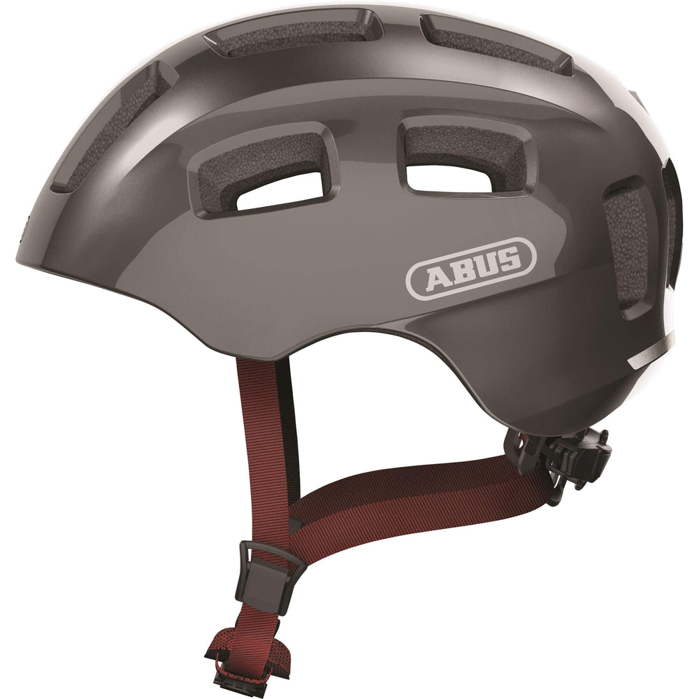 Abus fietshelm youn-i 2.0 sparkling titan s - 48-54 cm - zilver - geschikt voor gebruik op elektrische fietsen - stadsfietsen - 240 g
