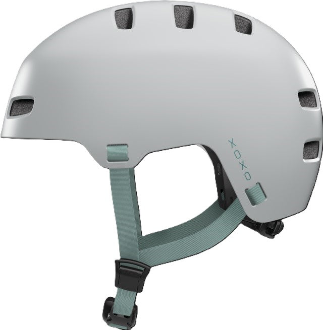 Abus fietshelm xoxo cool grey s - 51-55 cm - grijs - geschikt voor gebruik op elektrische fietsen - stadsfietsen - 370 g