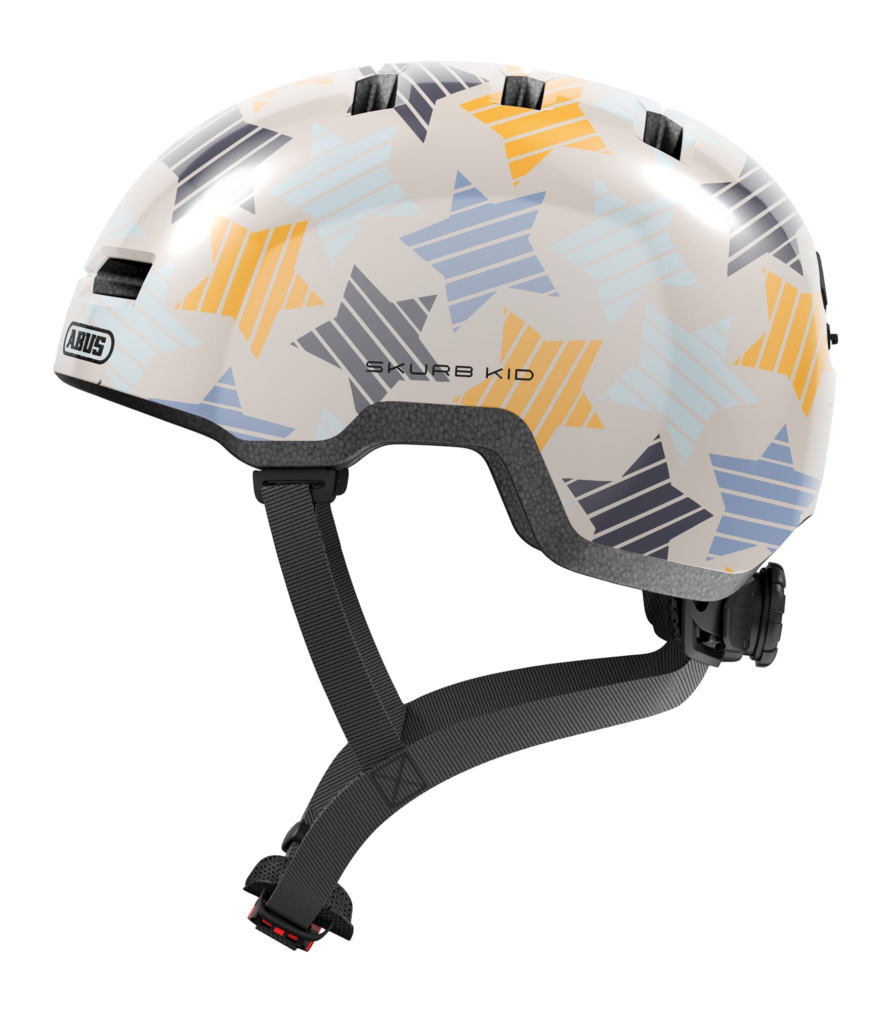 Abus helm skurb kind grijs sterren m 50-55cm