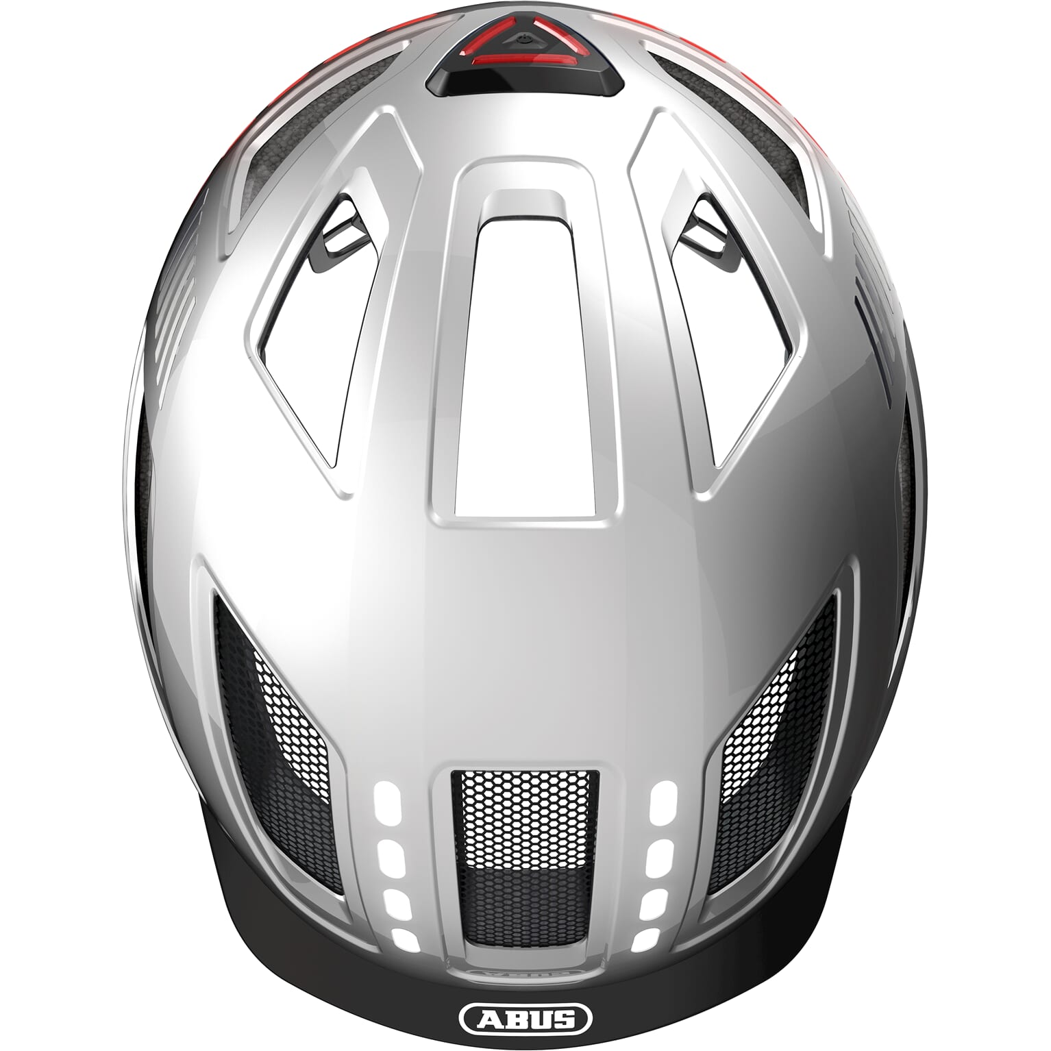 Abus Helm Hyban 2.0 LED signaal zilver L 56-61cm