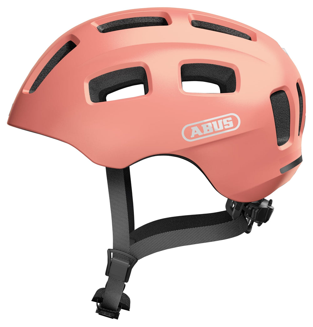 Abus fietshelm youn-i 2.0 rose gold s - 48-54 cm - pink - geschikt voor gebruik op elektrische fietsen - stadsfietsen - 240 g