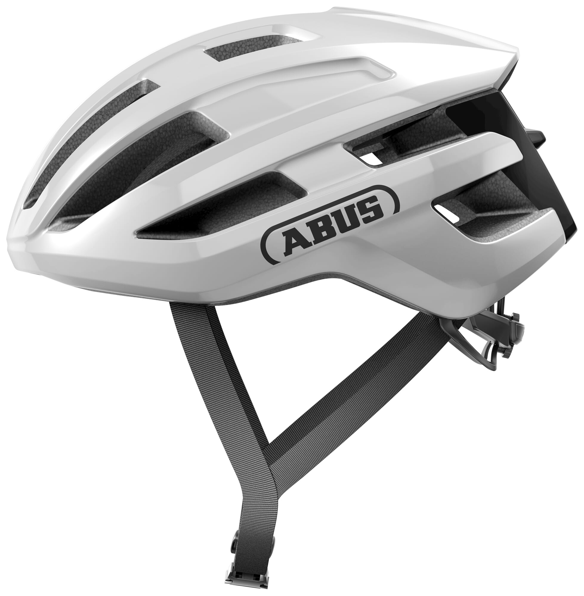 Abus helm powerdome glanzend wit m 54-58cm