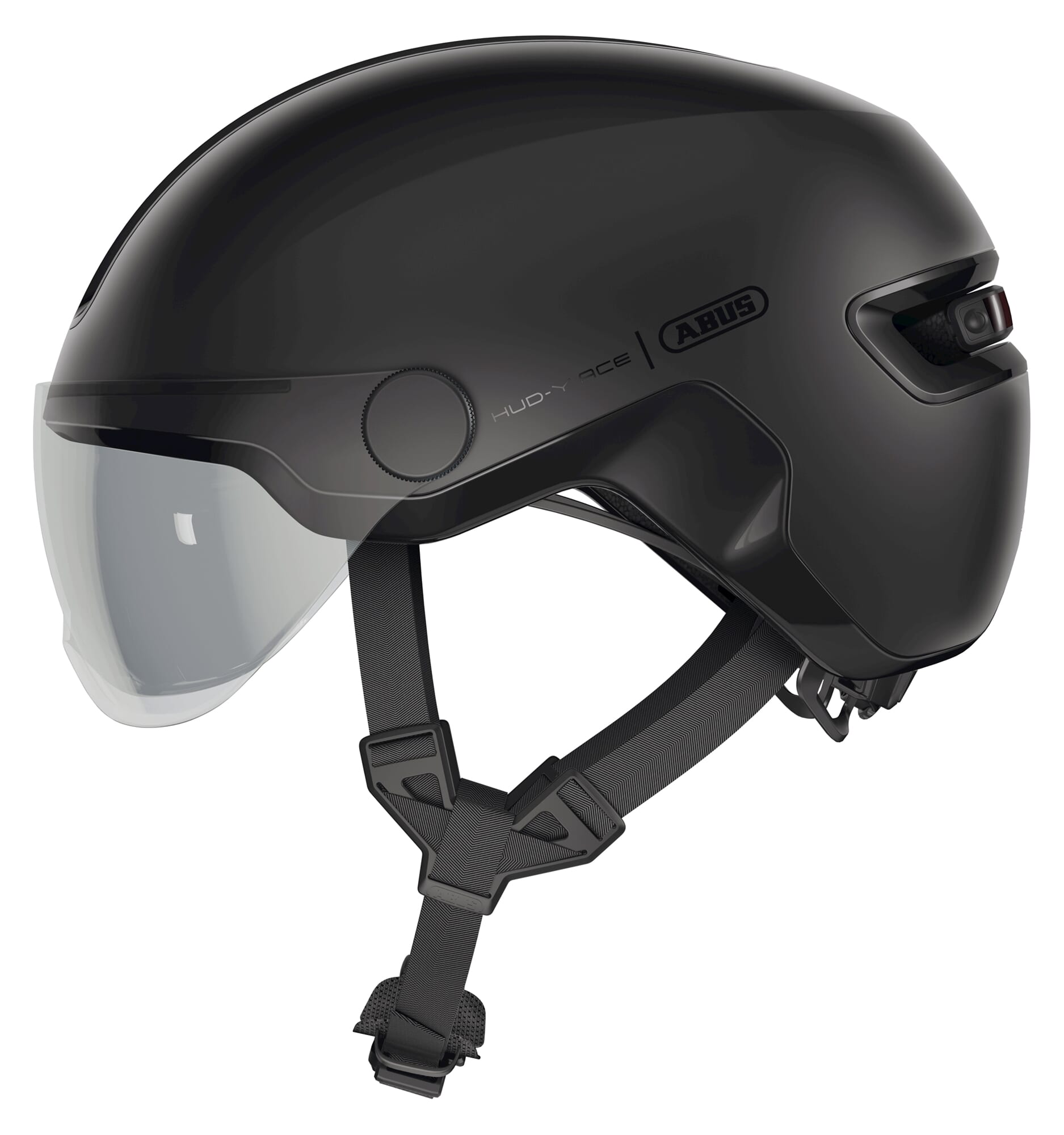 Abus stuurstand HUD-Y ACE fluweel Zwart L 57-61cm
